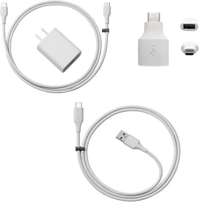 Main image of Google Official Pixel Charger for Pixel 3 and all Pixel Phones, Android Charger Cable Bundle with Fast Charging Google 18w Wall Charger - Charges any USB-C Phone (4 Items)