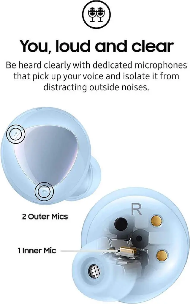 Alt view image 3 of 7 - Urbanx Street Buds Plus True Wireless Earbud Headphones for Galaxy Phones - Wireless Earbuds w/Noise Isolation (US Version with Warranty)