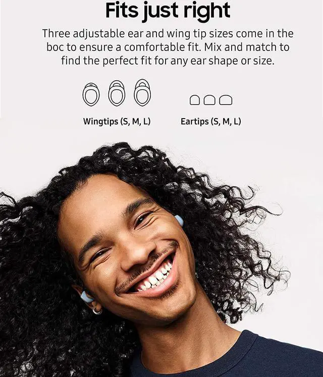 Alt view image 7 of 7 - Urbanx Street Buds Plus True Wireless Earbud Headphones for Galaxy Phones - Wireless Earbuds w/Noise Isolation (US Version with Warranty)