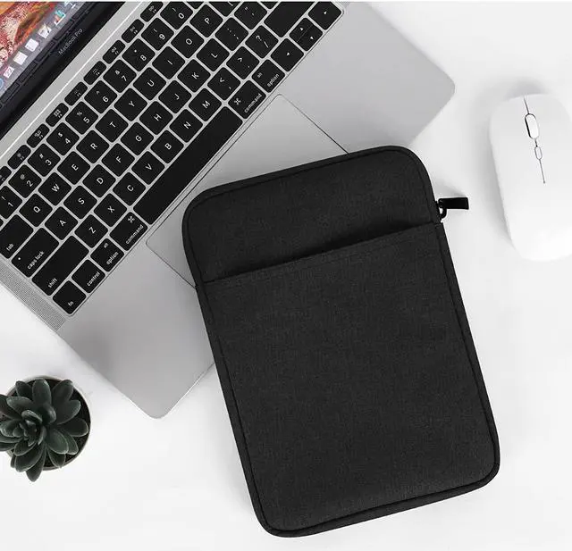 Alt view image 5 of 7 - UrbanX 8 Inch Tablet Case for Amazon Kindle Fire Lightweight Portable Protective Bag Laptop with Dual Pockets - Black