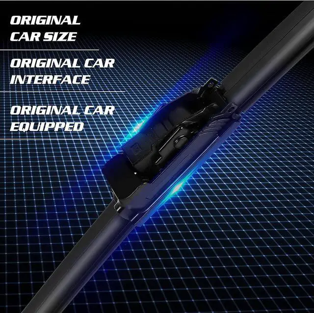 Alt view image 3 of 7 - UrbanX 2-IN-1 All Seasons Water Repellency Original Equipment Replacement Wiper Blades For 2005 Suzuki Reno 22" & 19" - Driver & Passenger Side (Pack of 2)