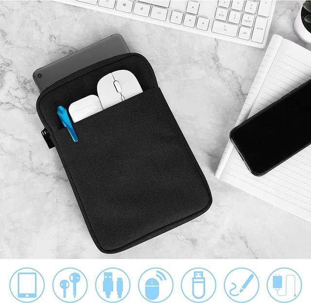 Alt view image 4 of 7 - UrbanX 8 Inch Tablet Case for Amazon Fire HD 8 Plus (2020) Lightweight Portable Protective Bag Laptop with Dual Pockets - Black
