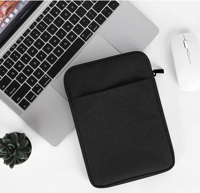Alt view image 5 of 7 - UrbanX 8 Inch Tablet Case for Amazon Fire HD 8 Plus (2020) Lightweight Portable Protective Bag Laptop with Dual Pockets - Black