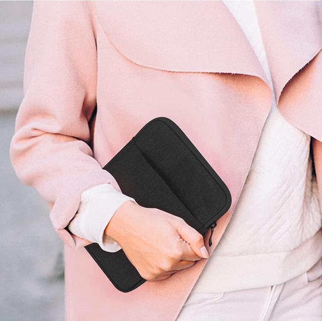 Alt view image 7 of 7 - UrbanX 8 Inch Tablet Case for Amazon Fire HD 8 Plus (2020) Lightweight Portable Protective Bag Laptop with Dual Pockets - Black