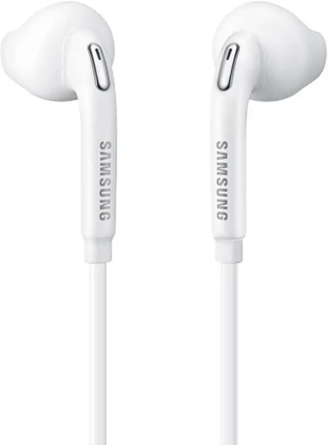 Alt view image 2 of 5 - SAMSUNG (2 Pack) OEM Wired 3.5mm White Headset with Microphone, Volume Control, and Call Answer End Button [EO-EG920BW] for SAMSUNG Galaxy S6 Edge+ / S6 / S5, Galaxy Note 5/4 / Edge (Bulk Packaging)