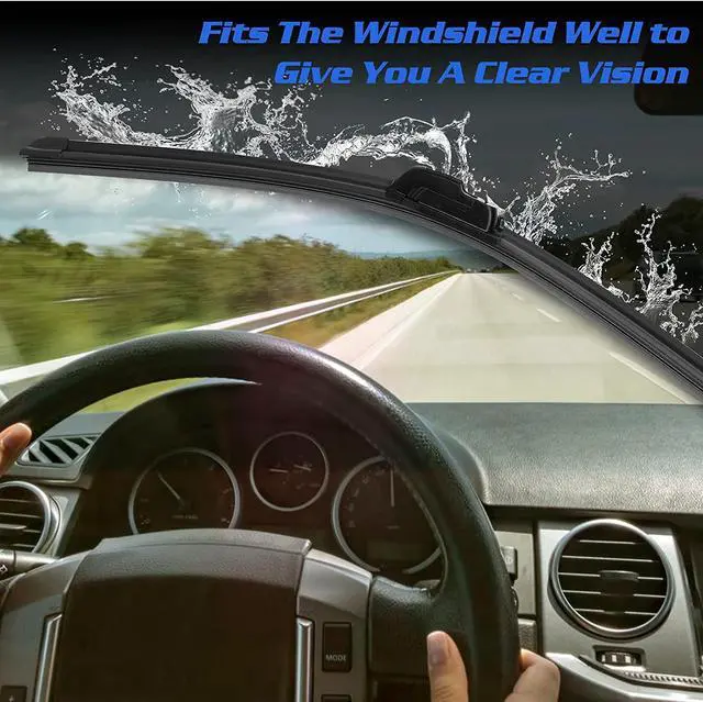 Alt view image 5 of 7 - UrbanX 2-IN-1 All Seasons Water Repellency Original Equipment Replacement Wiper Blades For 2010 Toyota Sienna 26" & 19" - Driver & Passenger Side (Pack of 2)
