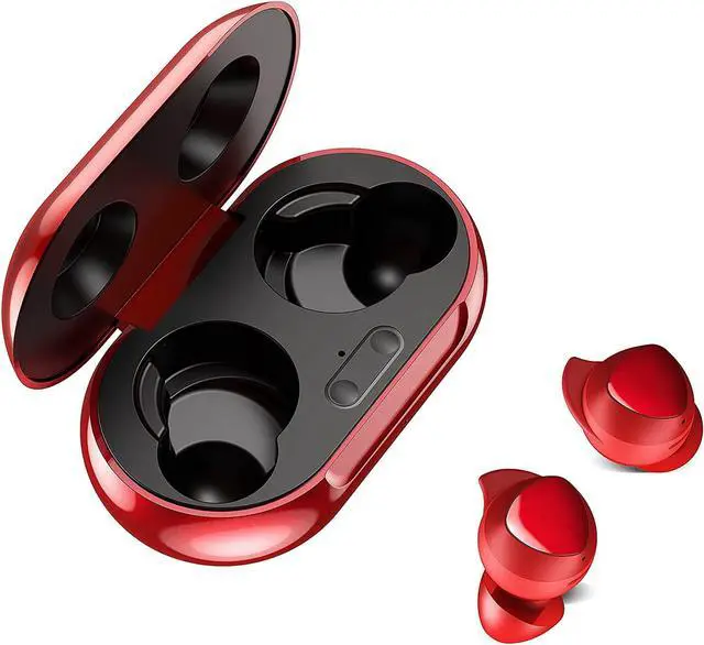 Alt view image 2 of 7 - Urbanx Street Buds Plus True Wireless Earbud Headphones for Samsung Galaxy J2 (2016) - Wireless Earbuds w/Noise Isolation - RED (US Version with Warranty)