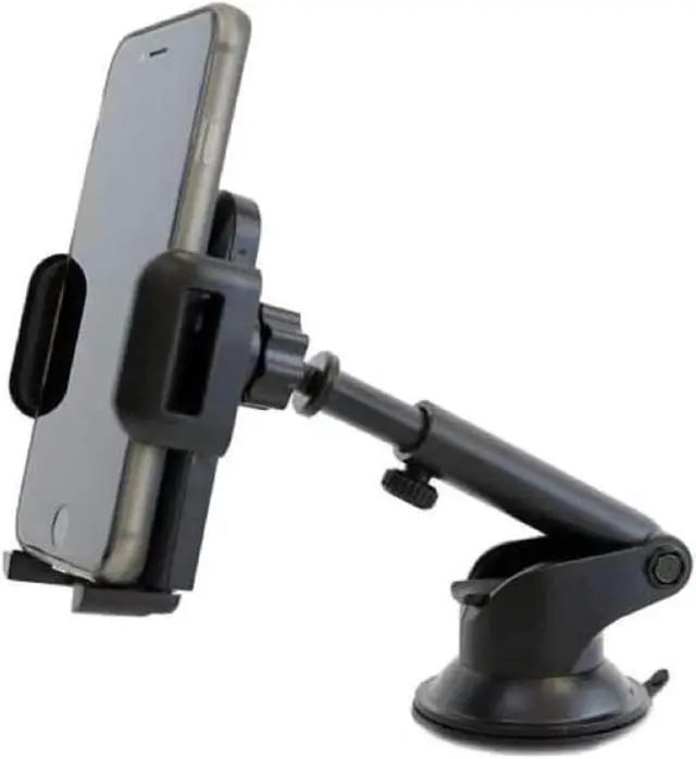 Alt view image 3 of 7 - Mobile Phone Car Holder Mount UrbanX Windshield/Air Vent/Dashboard Cell Phone Holder for Car 360 Degree Rotation Universal Suction Mount Stand Compatible with Galaxy Phones A12 - Black