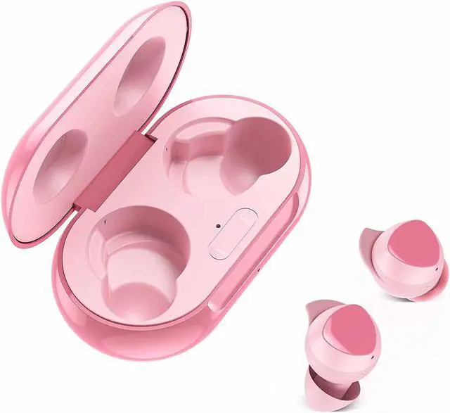 Alt view image 2 of 7 - Urbanx Street Buds Plus True Bluetooth Earbud Headphones for Samsung Galaxy A30 - Wireless Earbuds w/Noise Isolation - Pink (US Version with Warranty)
