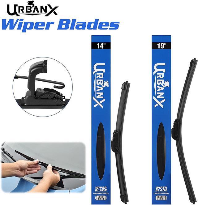 Alt view image 4 of 7 - UrbanX 2-IN-1 All Seasons Water Repellency Original Equipment Replacement Wiper Blades For 2018 Infiniti Q50 26" & 17" - Driver & Passenger Side (Pack of 2)