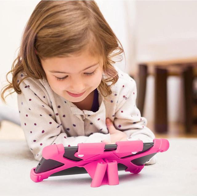 Alt view image 3 of 7 - Universal 8 inch Tablet Case, Silicone Protective Cover 7.9"-8.4" for Lenovo Tab 4 8 - Pink