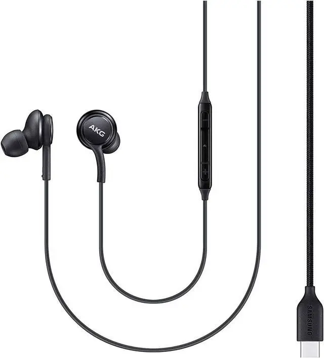 Alt view image 3 of 7 - UrbanX 2020 Headphones for Samsung Galaxy A53 5G A73 5G Plus with Type C Connector | Designed by AKG with Microphone and Volume Buttons