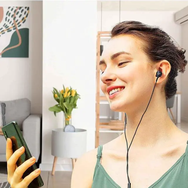 Alt view image 5 of 7 - UrbanX 2020 Headphones for Samsung Galaxy A53 5G A73 5G Plus with Type C Connector | Designed by AKG with Microphone and Volume Buttons