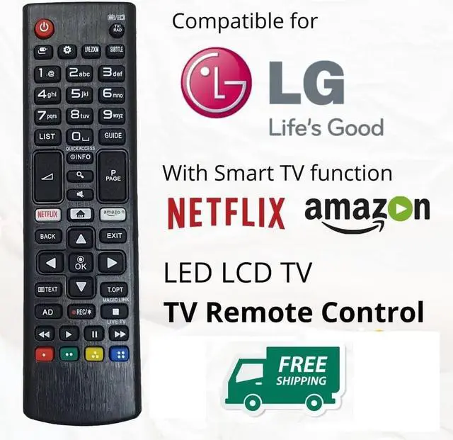 Alt view image 4 of 4 - Universal Remote for LG TV Remote Control (All Models) Compatible with 28LM400B-PU and All LG Smart TV LCD LED 3D HDTV AKB75375604 AKB75095307 AKB75675304 AKB74915305
