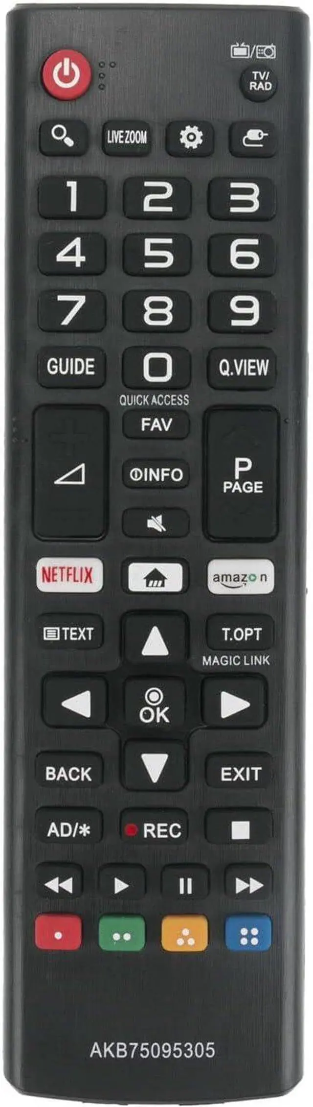 Main image of Universal Remote for LG TV Remote Control (All Models) Compatible with 43UP7000PUA and All LG Smart TV LCD LED 3D HDTV AKB75375604 AKB75095307 AKB75675304 AKB74915305