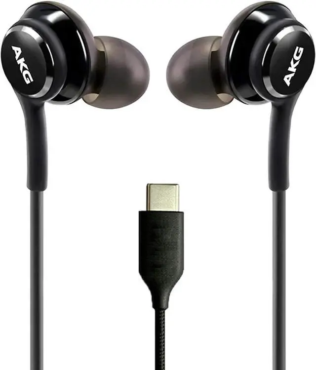 Main image of OEM UrbanX 2021 Stereo Headphones for Samsung Galaxy S A52 5G/A53/M54/M14/F04/A54/A34/A14 5G/A14/S20/21+ 5G/S22/S23 Braided Cable with Microphone USB-C Connector - Black