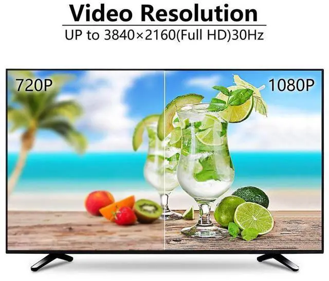 Alt view image 3 of 7 - Vszerda DisplayPort to HDMI Cable,6 Feet Gold-Plated DP to HDMI Adapter Male to Male,4K Resolution Ready for Projector,Desktop,Laptop and More