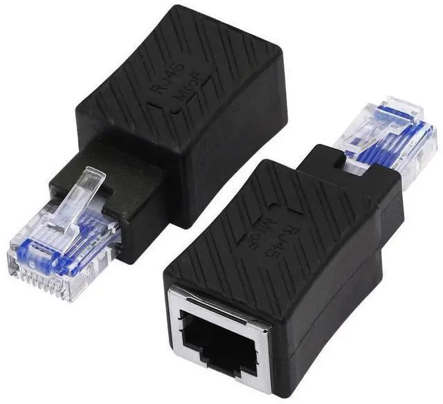 Main image of Vszerda Cat5e/Cat6 RJ45 Ethernet Adapter2Pack Ethernet RJ45 / 8P8C Male to Female AdapterSupport Cat6 / Cat5e / Cat5 Standard LAN Cable