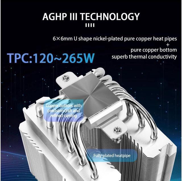 Alt view image 2 of 5 - Thermalright Peerless Assassin 120 SE ARGB CPU Air Cooler, 6 Heat Pipes Cpu cooler, Dual 120mm TL-C12C-S PWM Fan, Aluminium Heatsink Cover, AGHP Technology, for AMD AM4 AM5/Intel 1150/1151/1200/1700