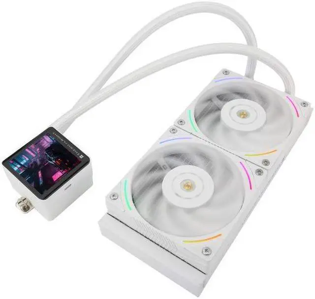 Alt view image 6 of 7 - Thermalright Frozen Vision 240 ARGB Liquid CPU Water Cooler with IPS LCD Screen,120mm ARGB PWM Fan,240 White Cold Row, Computer Water Cooler for AMD/AM4/AM5,Intel LGA1700/115X/1200/2011/2066, WHITE