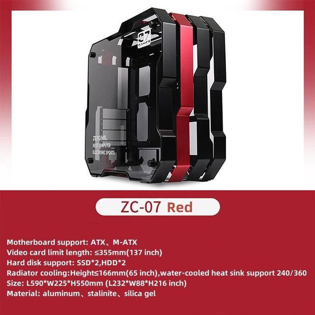 Zeaginal ZC-07 Black&Red ATX/Micro ATX Side Window Support