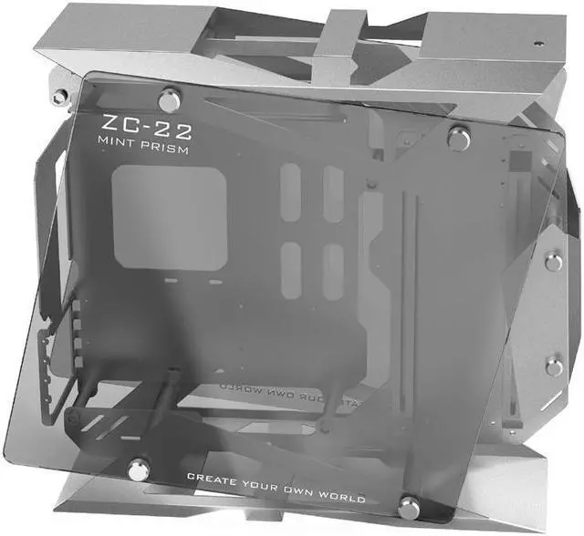 Alt view image 3 of 7 - Zeaginal ZC-22 Purple ATX Mid Tower Computer Case,Support 360mm Radiator Support ATX Motherboard USB3.0 Version Aluminum PC Case with 120mm*3 Black RGB Fans ZC-22 (Purple)