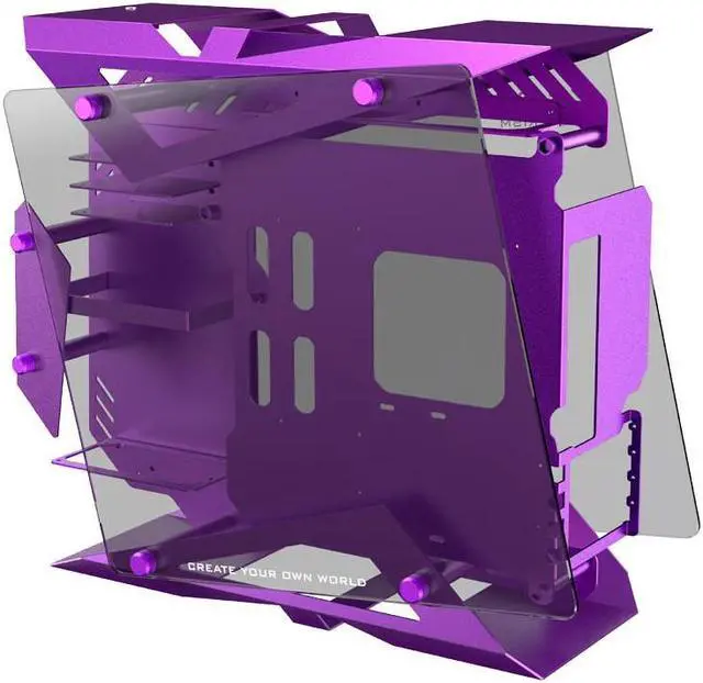 Zeaginal ZC-22 Purple ATX Mid Tower Computer Case,Support