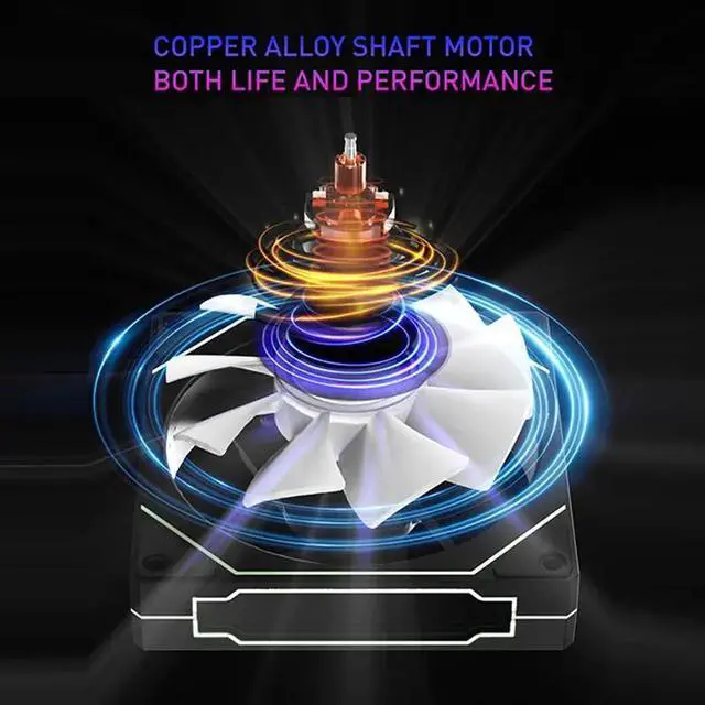 Alt view image 4 of 7 - UPSIREN UF1-4Pro 120mm Case Fan (White), ARGB Double Halo Light Effect, Shock Absorption and Low Noise, Support Motherboard Light Effect Synchronization 1pack White