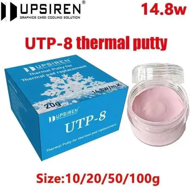 Main image of UPSIREN UTP-8 Thermal Putty For VGA GPU IC Processor Rapid Cooling Thermal Pad Replacement Heat Blocking Putty High Performance 20 g