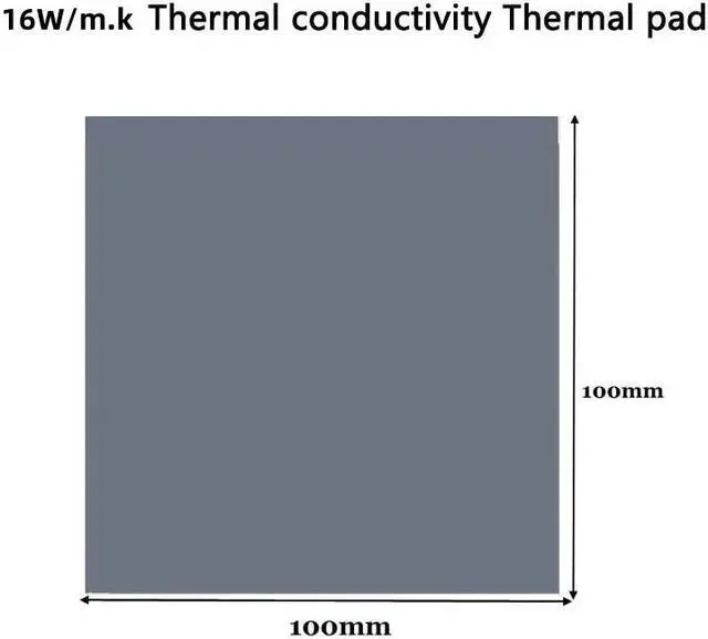 Alt view image 3 of 6 - UPSIREN OEM Thermal Pad 16W/mK Size 100x100mm Non Conductive Heat Resistance High Temperature Resistance Silicone Thermal Pads for Laptop Heatsink/GPU/CPU/LED Cooler 100 x 100 x 3.0 mm