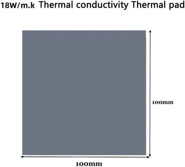 Alt view image 3 of 6 - UPSIREN OEM Thermal Pad 18W/mk Size 100x100mm Non Conductive Heat Resistance High Temperature Resistance Silicone Thermal Pads for Laptop Heatsink/GPU/CPU/LED Cooler 100 x 100 x 1.5 mm