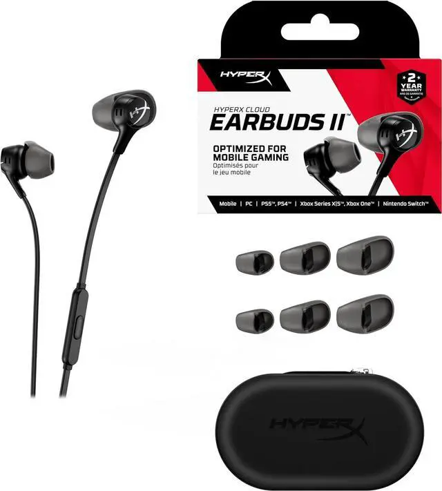 Alt view image 7 of 7 - HyperX Cloud Earbuds 2 - Black