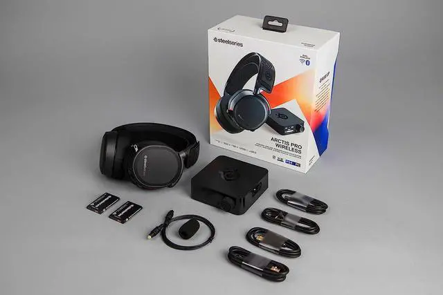 Alt view image 2 of 6 - SteelSeries Arctis Pro Wireless Gaming Headset - Lossless High Fidelity Wireless + Bluetooth for PS5/PS4 and PC - Black