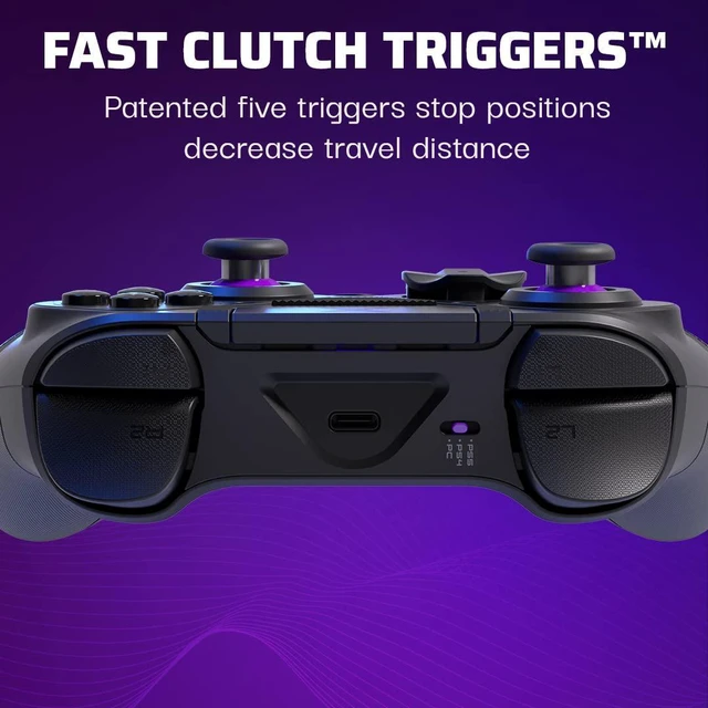 Alt view image 3 of 8 - PDP Victrix Pro BFG Wireless Gaming Controller for Playstation 5 / PS5 - Wired or Wireless Power, Mappable Back Buttons, Customizable Triggers/Paddles, App Support (PC)
