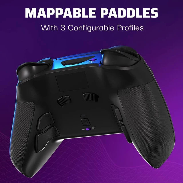 Alt view image 4 of 8 - PDP Victrix Pro BFG Wireless Gaming Controller for Playstation 5 / PS5 - Wired or Wireless Power, Mappable Back Buttons, Customizable Triggers/Paddles, App Support (PC)