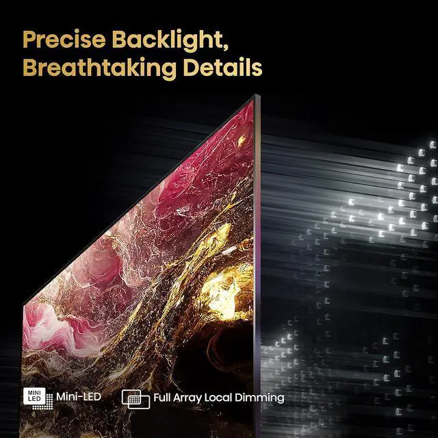 Alt view image 3 of 7 - Hisense 55-Inch Class U6 Series Mini-LED QLED Google Smart TV (55U6K, 2023 Model)