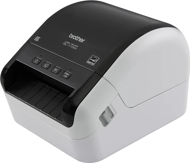 Alt view image 3 of 6 - Brother QL-1100C Wide Format, Postage and Barcode Professional Thermal Label Printer, Black