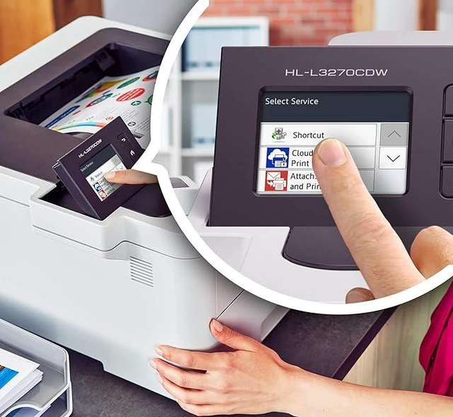 Alt view image 4 of 7 - Brother HL-L3270CDW Compact Wireless Digital Color Printer with NFC, Mobile Device and Duplex Printing - Ideal -for Home and Small Office Use, Amazon Dash Replenishment Ready