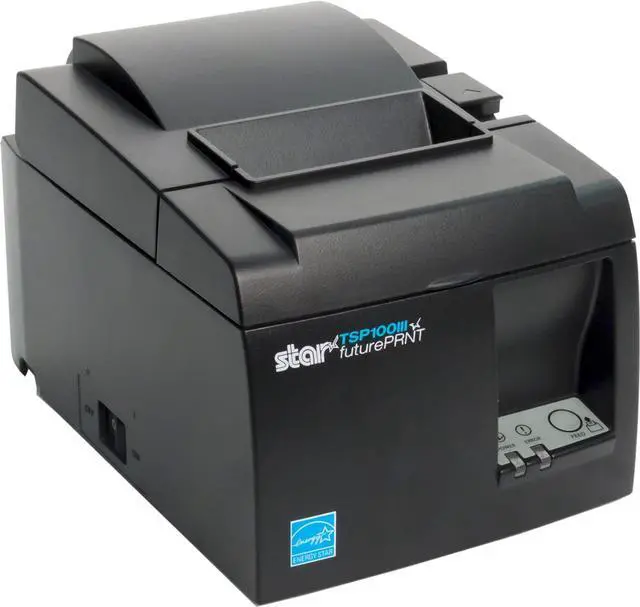 Alt view image 4 of 4 - Star Micronics TSP143IIILAN Ethernet (LAN) Thermal Receipt Printer with Auto-Cutter and Internal Power Supply - Gray