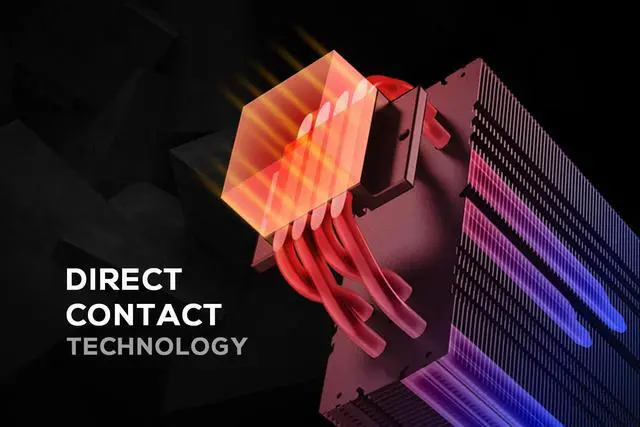 Alt view image 2 of 7 - ID-COOLING SE-224-XTS Black CPU Cooler 4 Heatpipes CPU Air Cooler 120mm PWM Fan CPU Fan for Intel LGA1700/115X/1200; AMD AM4/AM5