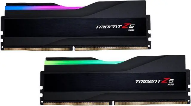 Main image of G.SKILL Trident Z5 RGB Series (Intel XMP 3.0) DDR5 RAM 96GB (2x48GB) 6800MT/s CL34-46-46-108 1.35V Desktop Computer Memory UDIMM - Matte Black (F5-6800J3446F48GX2-TZ5RK)
