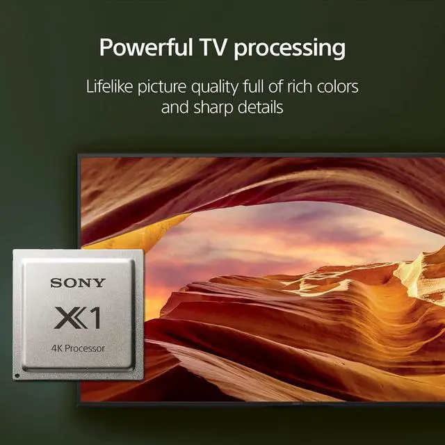 Alt view image 2 of 7 - Sony 43 Inch 4K Ultra HD TV X77L Series: LED Smart Google TV KD43X77L- 2023 Model, Black