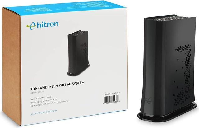 Hitron ARIA3411 Tri-Band Mesh WiFi 6E System, Replace WiFi Router and WiFi  Extender, Fast Giga+ Speeds, Connect 100+ Devices