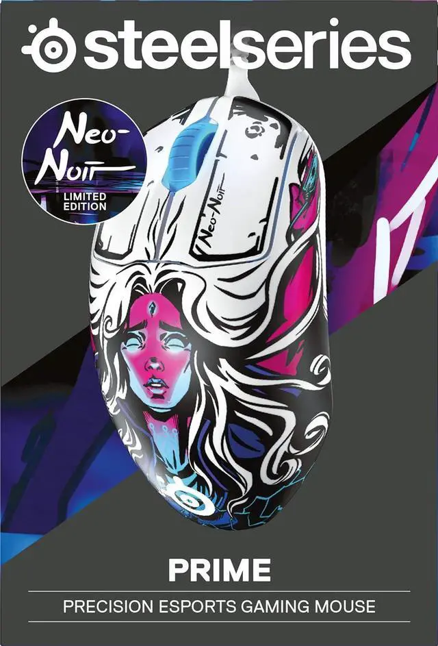 Alt view image 5 of 6 - SteelSeries Prime FPS Gaming Mouse  18,000 CPI TrueMove Pro Optical Sensor  5 Programmable Buttons  Magnetic Optical Switches  Brilliant Prism RGB Lighting - Neo Noir