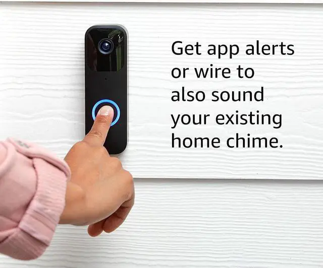 Alt view image 4 of 6 - Introducing Blink Video Doorbell | Two-way audio, HD video, motion and chime app alerts and Alexa enabled  wired or wire-free (Black)