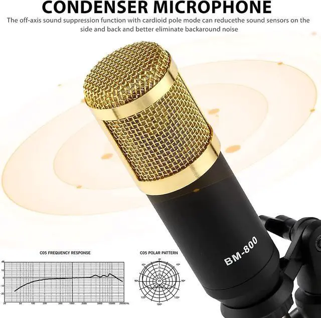 Alt view image 2 of 6 - SATEER Podcast Microphone Bundle, BM-800 Condenser Mic with Live Sound Card Kit, Podcast Equipment Bundle with voice changer and Mixer functions for PC Smartphone Studio Recording & Broadcasting