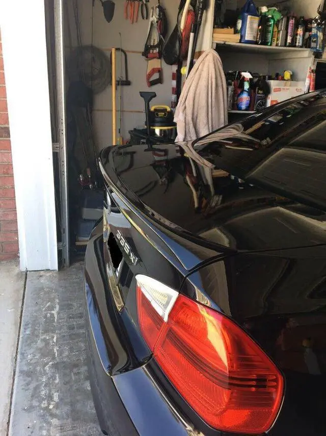 Alt view image 3 of 7 - DTO SPOILER 2006-2011 Fit FOR BMW E90 Sedan Trunk Spoiler 3-SERIES OE Type PAINTED Gloss black Jet black #668 In stock