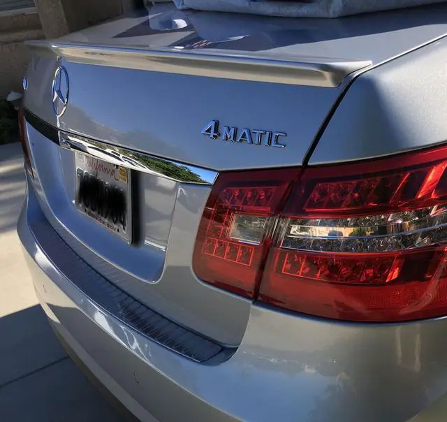 Alt view image 5 of 7 - DTO SPOILER 2010-2016 Fit FOR Mercedes Benz E-Class W212 Sedan Trunk Spoiler A Painted #744/775 Silver metallic IN STOCK