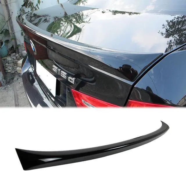 Main image of DTO SPOILER 2006-2011 Fit FOR BMW E90 Sedan Trunk Spoiler 3-SERIES OE Type PAINTED Gloss black Jet black #668 In stock