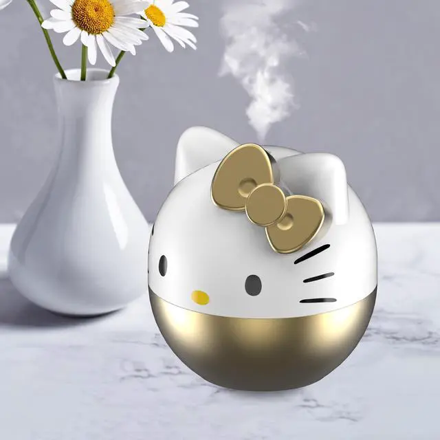 Alt view image 2 of 6 - Hello Kitty Gold USB Tabletop Humidifier